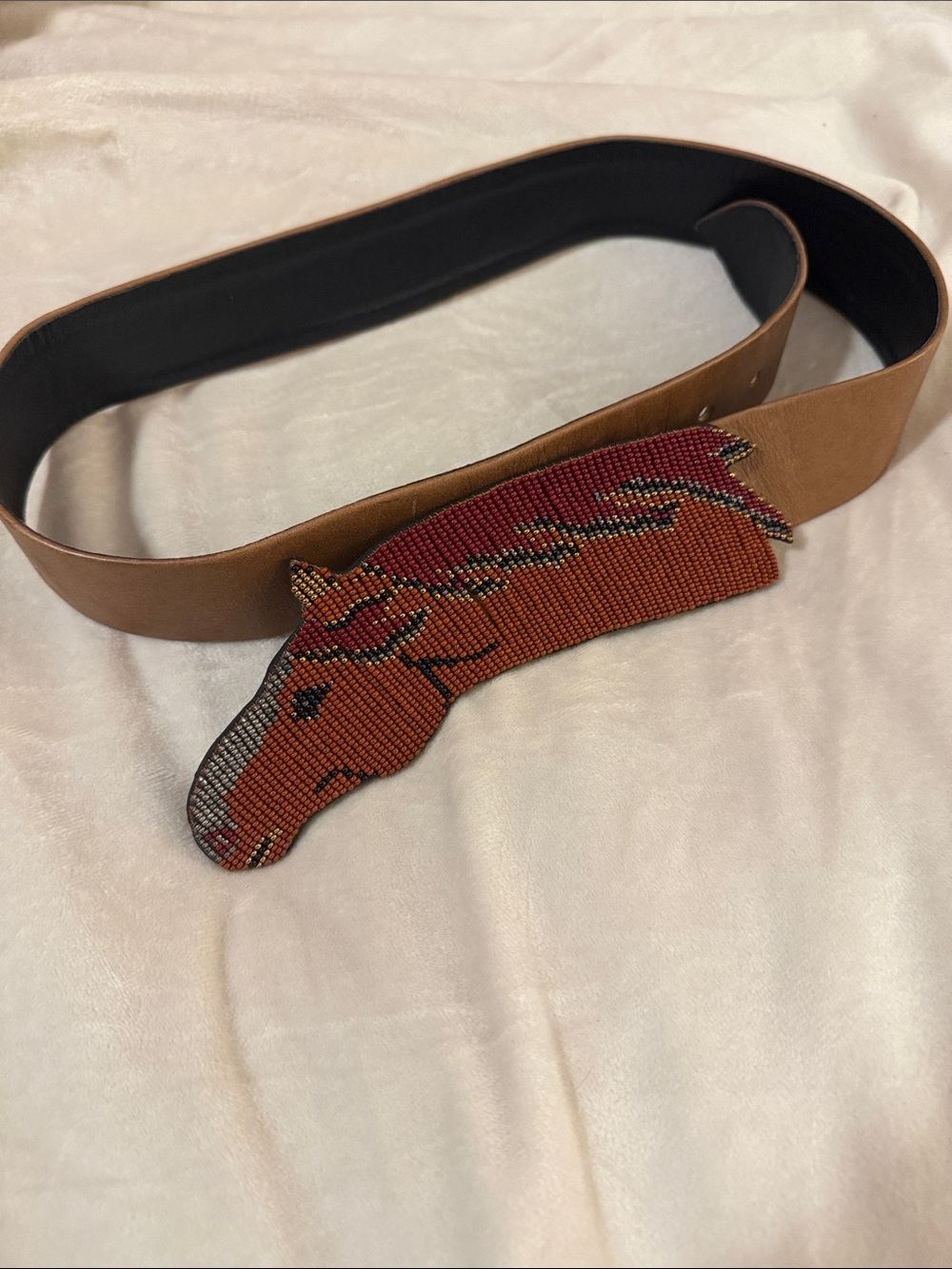 Beaded Horse Belt